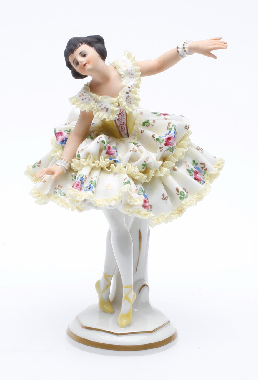 FIGURIN, porslin, Rudolstadt Volkstedt, Tyskland, 1900-tal.