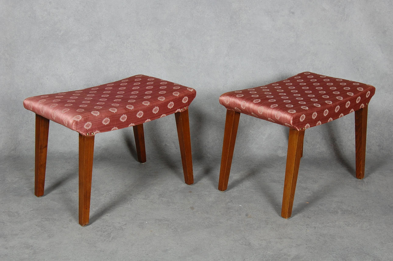 TABURETTER, 1 par, 1950-tal.