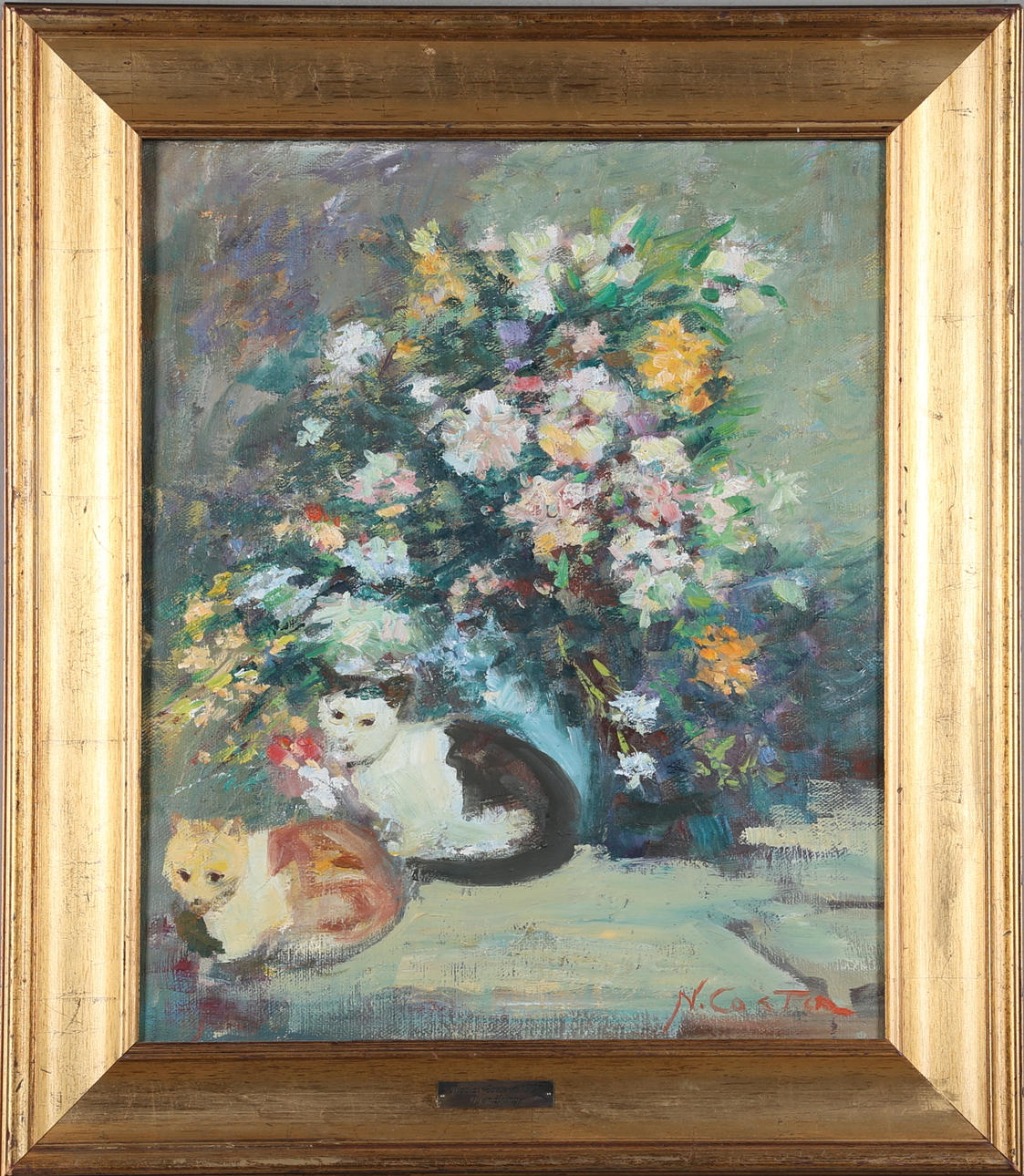 NICOLAI COSTER. Oil on canvas, signed, "N. Coster".