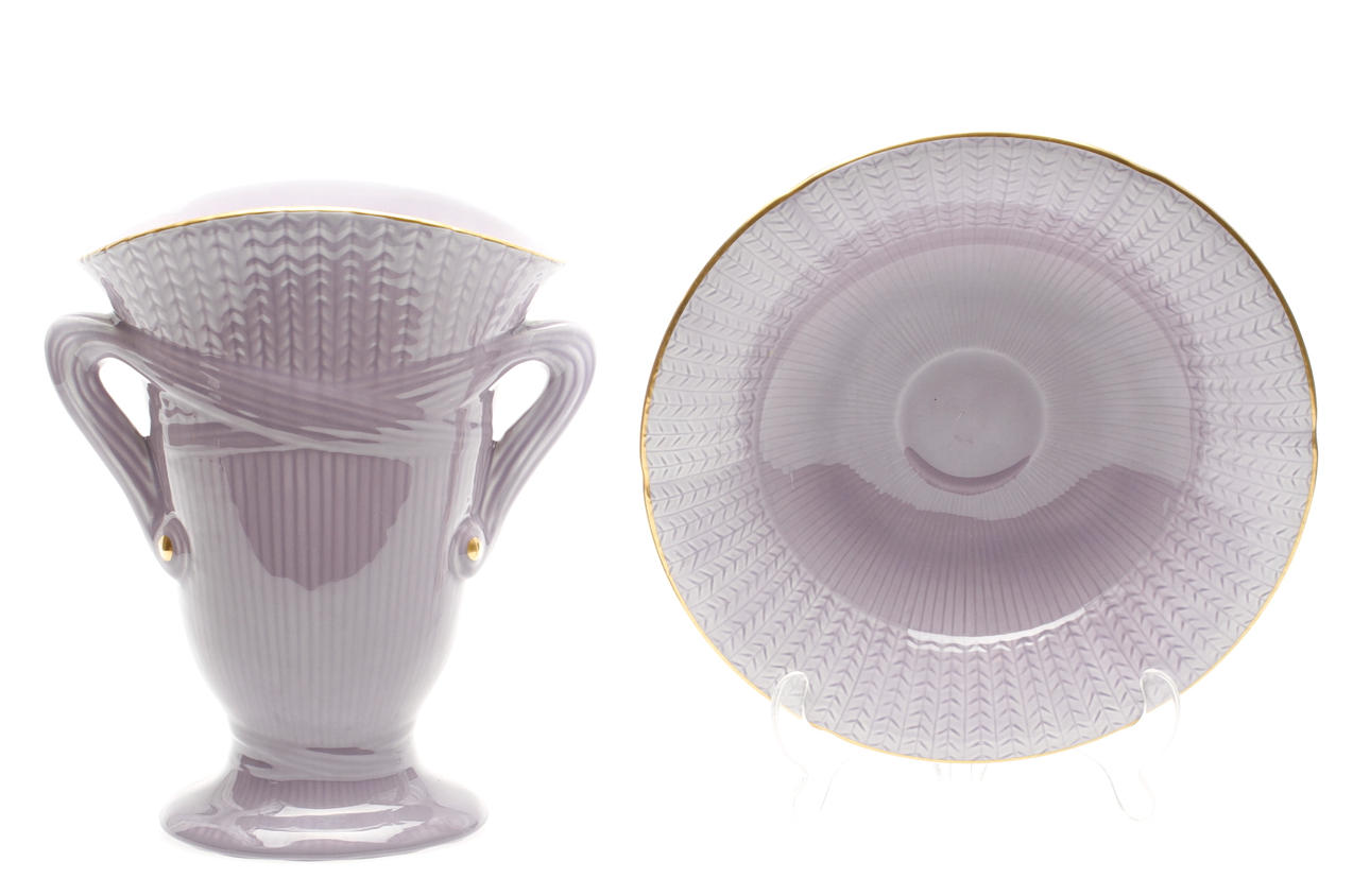 VAS och SKÅLFAT, porslin, Louise Adelborg, Rörstrand.