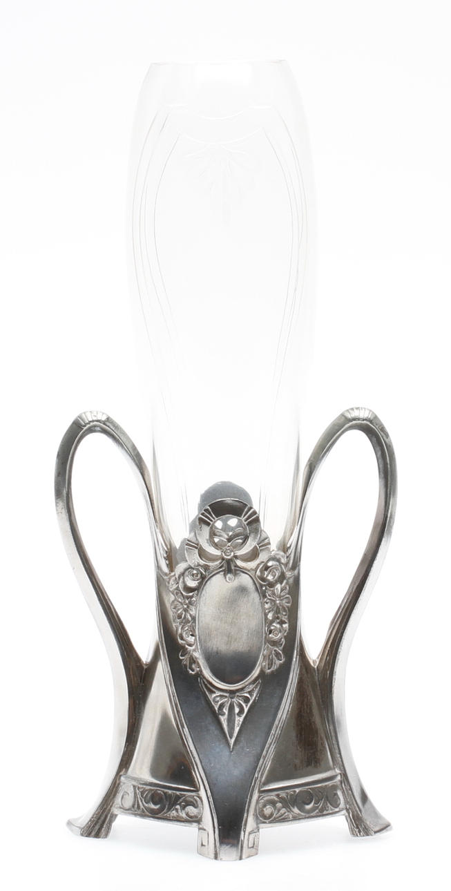 VAS, glas och vitmetall, jugend, Quist, tidigt 1900-tal.