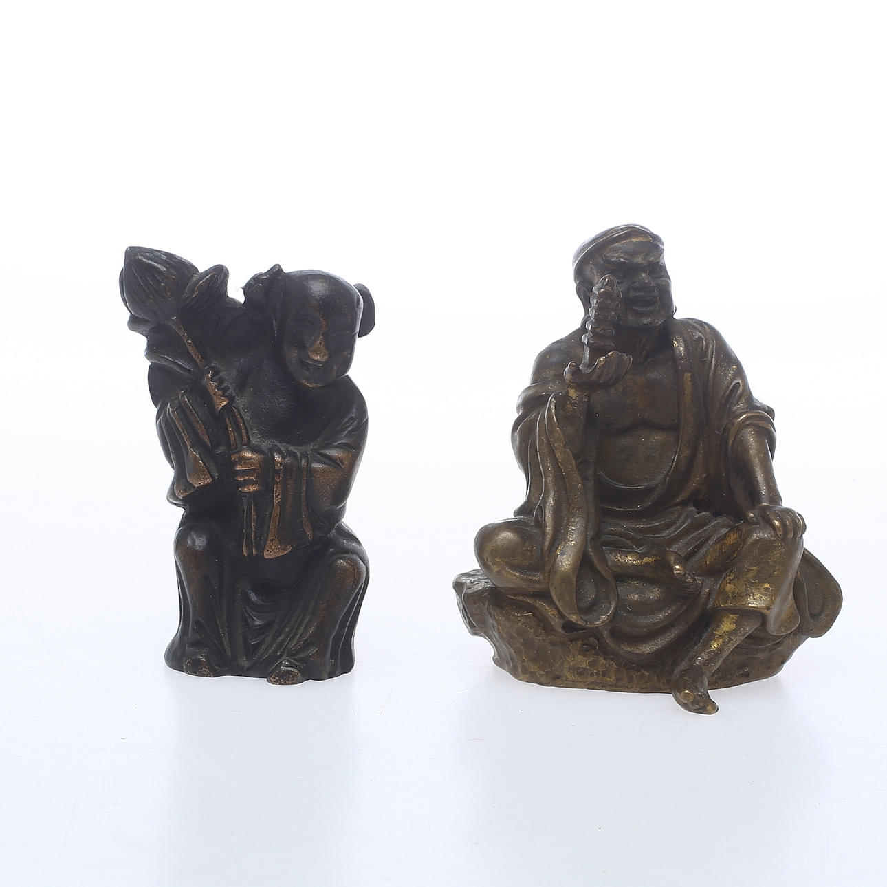 BUDDHA, 2 st, brons, Kina.