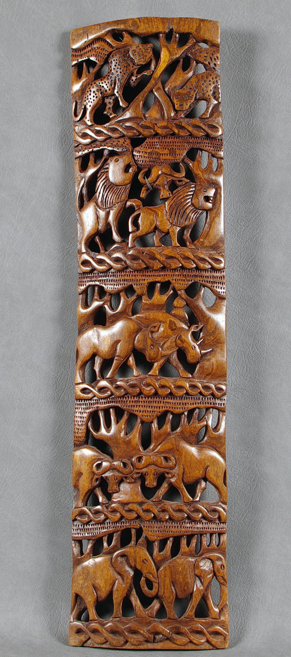 WANDRELIEF, Holz geschnitzt, Afrika.