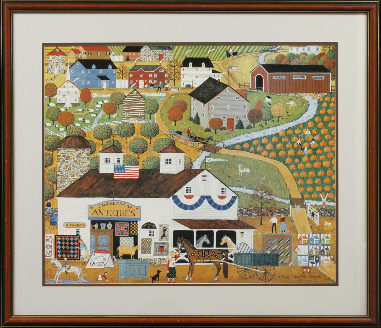 SANDI WICKERSHAM RESNICK. "Snickers gap Antiques" comic book.