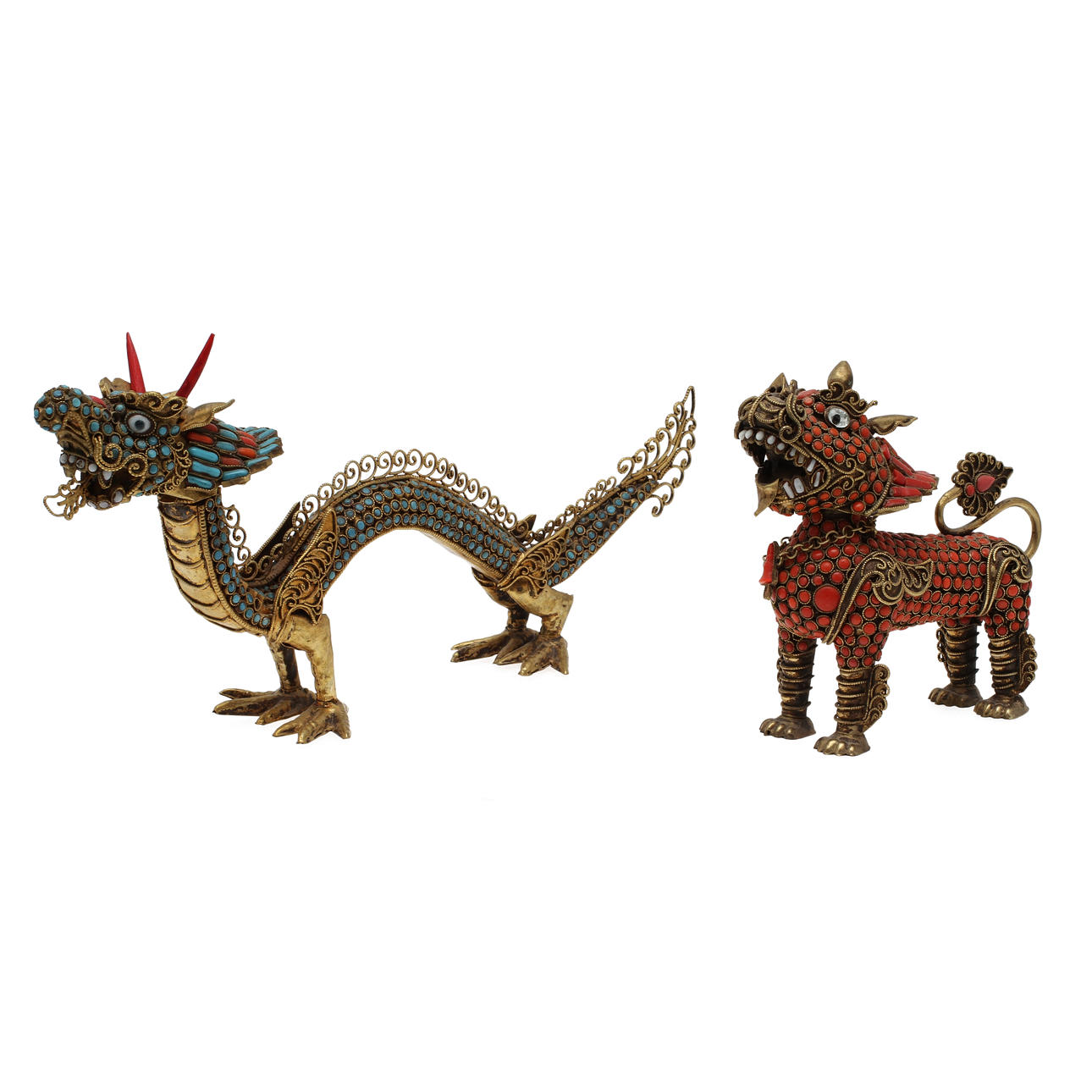 FIGURINER, 2 st, Kina, 1800/1900-tal.