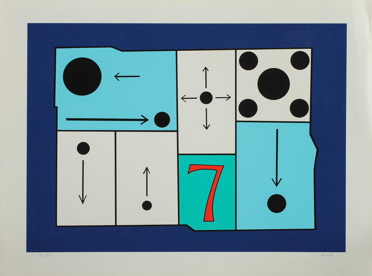 BENGT ORUP. Litografi, signerad och numrerad 12/120.