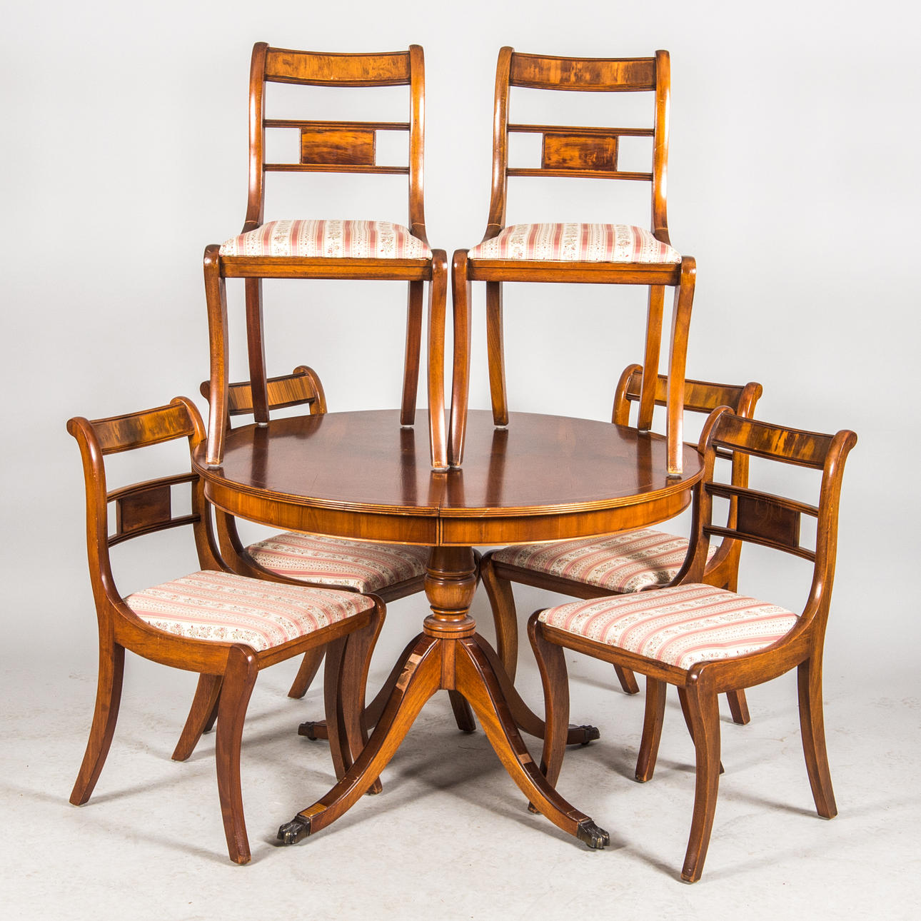 DINING GROUP, yew, English style.