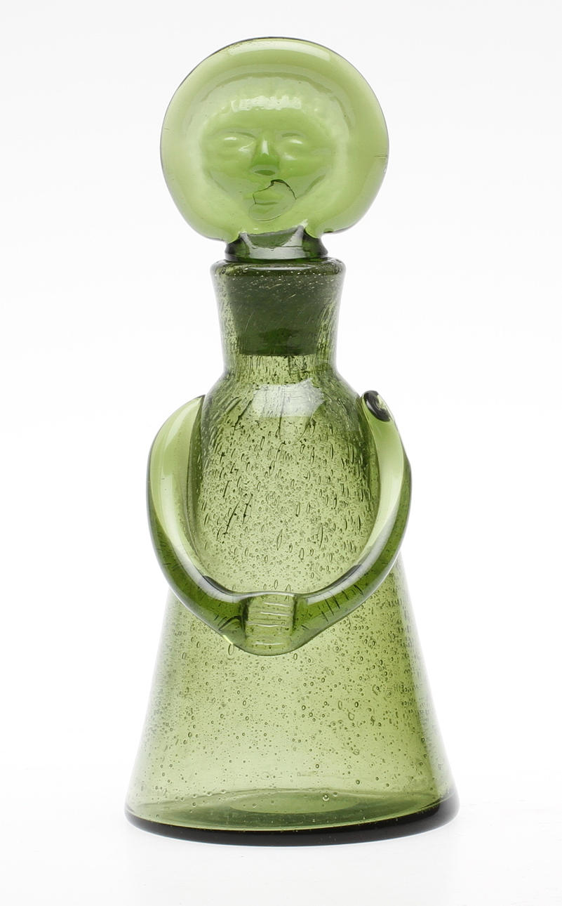 KARAFF, glas, Erik Höglund, Boda, sign.