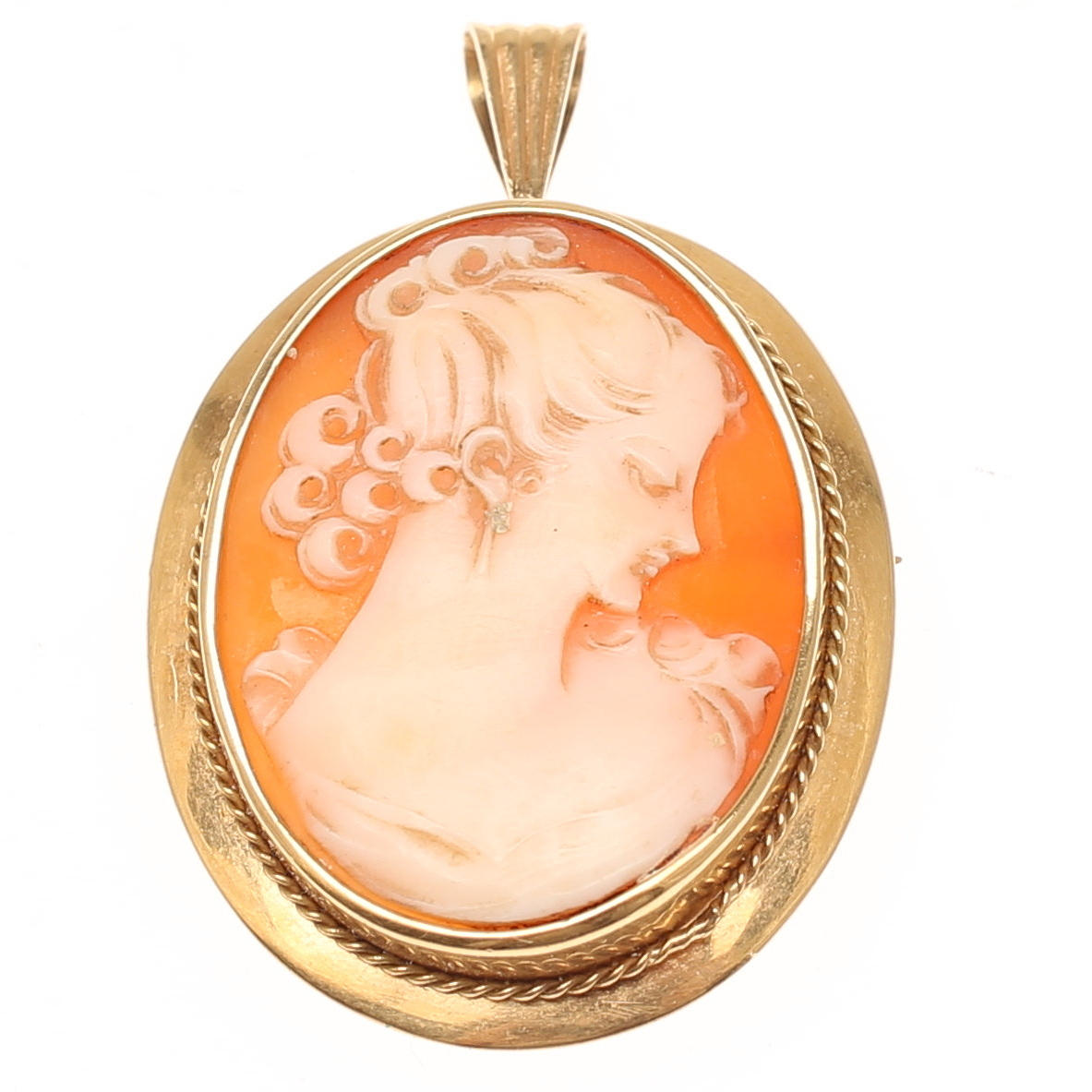 HÄNGE, kamé, 18k guld.