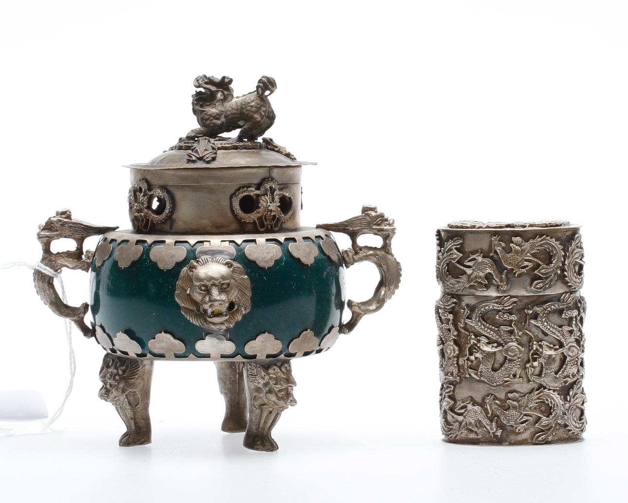 BURK med LOCK samt RÖKELSEKAR, orientaliska.