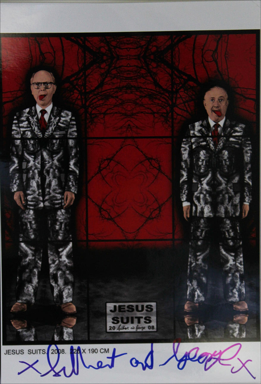 GILBERT&GEORGE. Jesus suits. Multipel. Signerad.