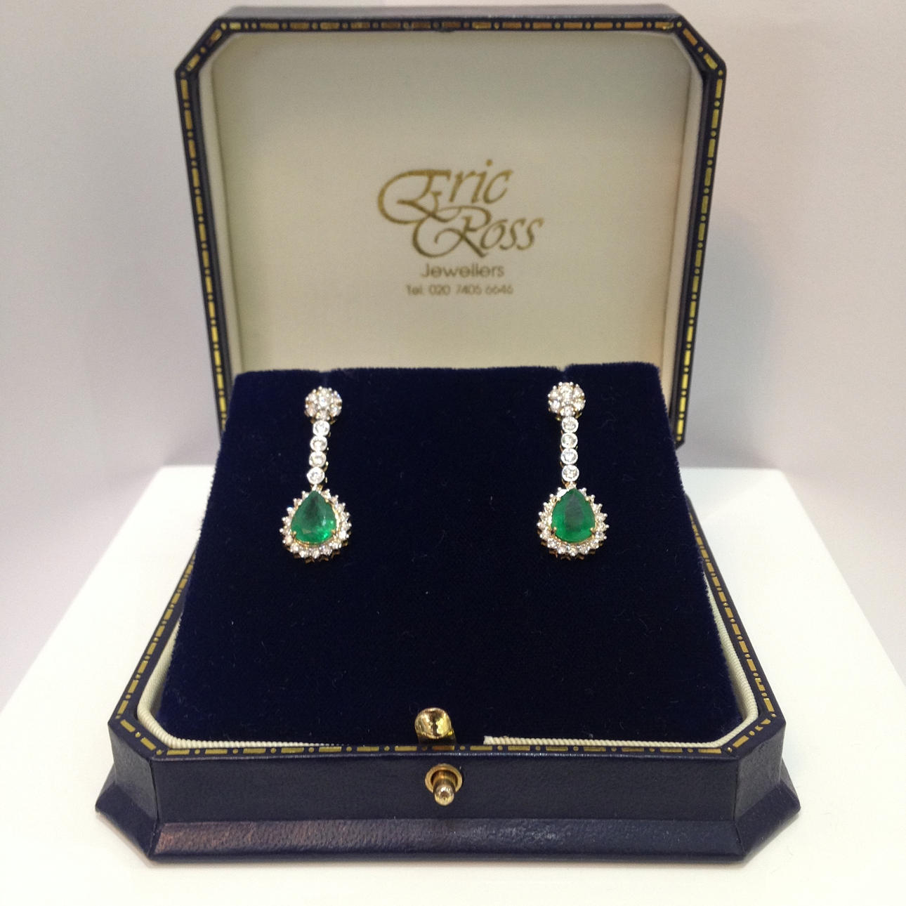 SMARAGD- DIAMANT -OHRRINGE.