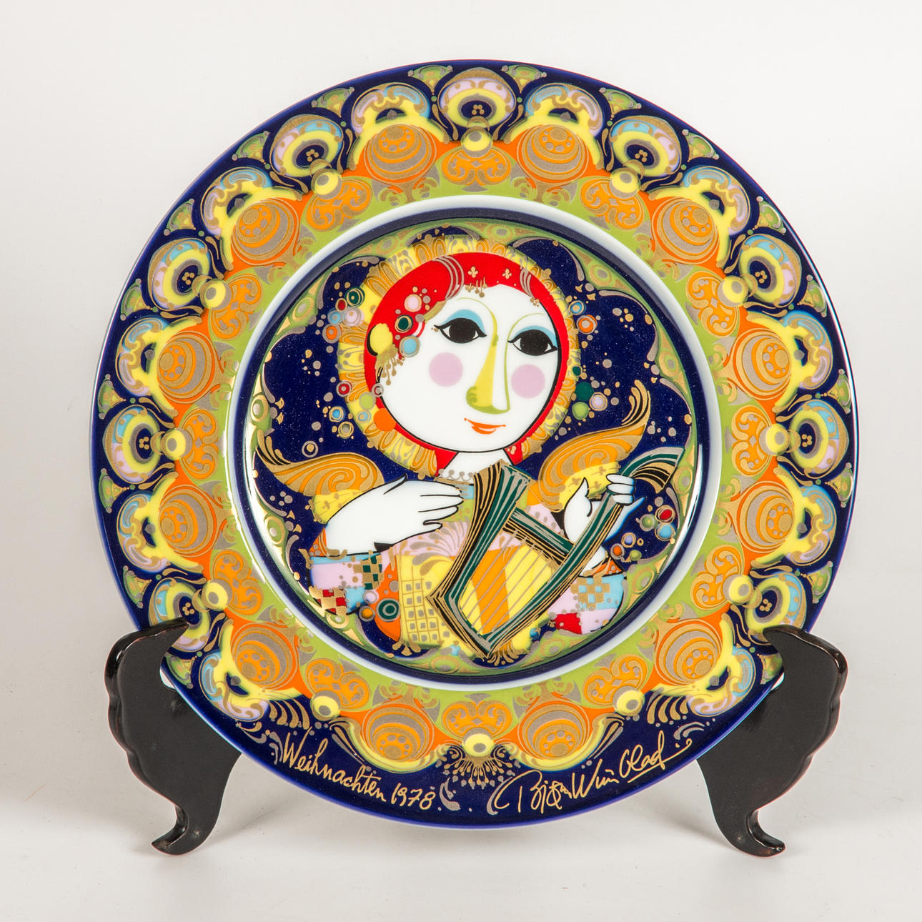 JULEPLATE, 1978, Björn Wiinblad, Rosenthal.