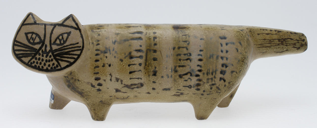 KATT, glaserat stengods. Lisa Larson, Gustavsberg.