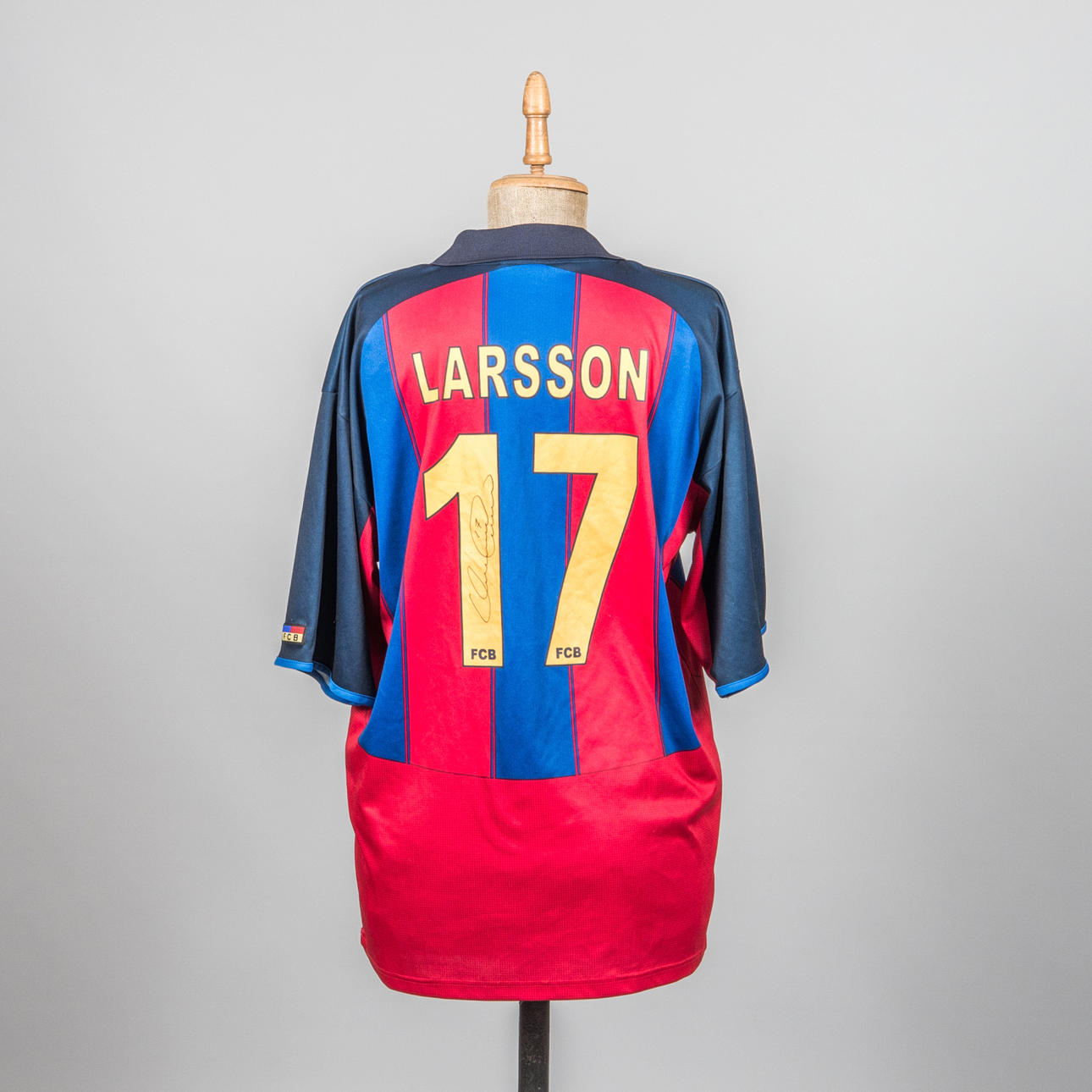 FOOTBALL JERSEY, 17 Larsson FC Barcelona. Vintage & Designer
