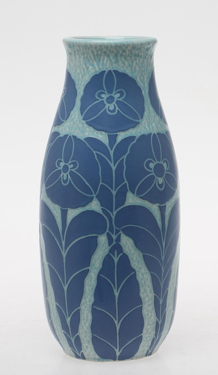 VAS, stengods, "Sgrafitto", jugend, Josef Ekberg, 1918.