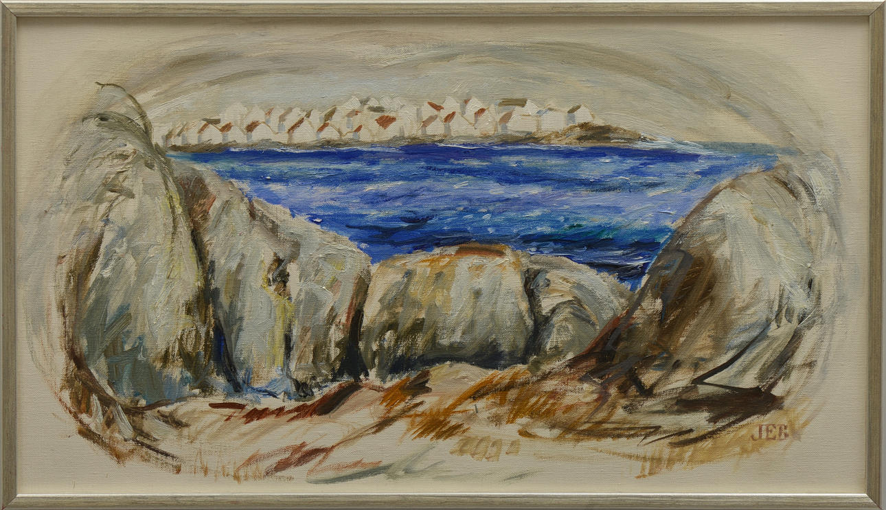 JOHN ERIK BÄCKERSTEN. "Mot Åstol" Olja på duk, signerad.