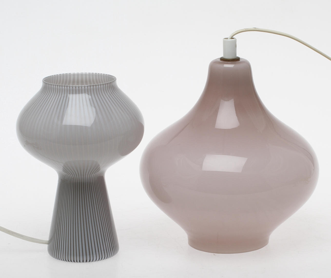 BORDSLAMPA, TAKLAMPA, glas, troligtvis Venini.