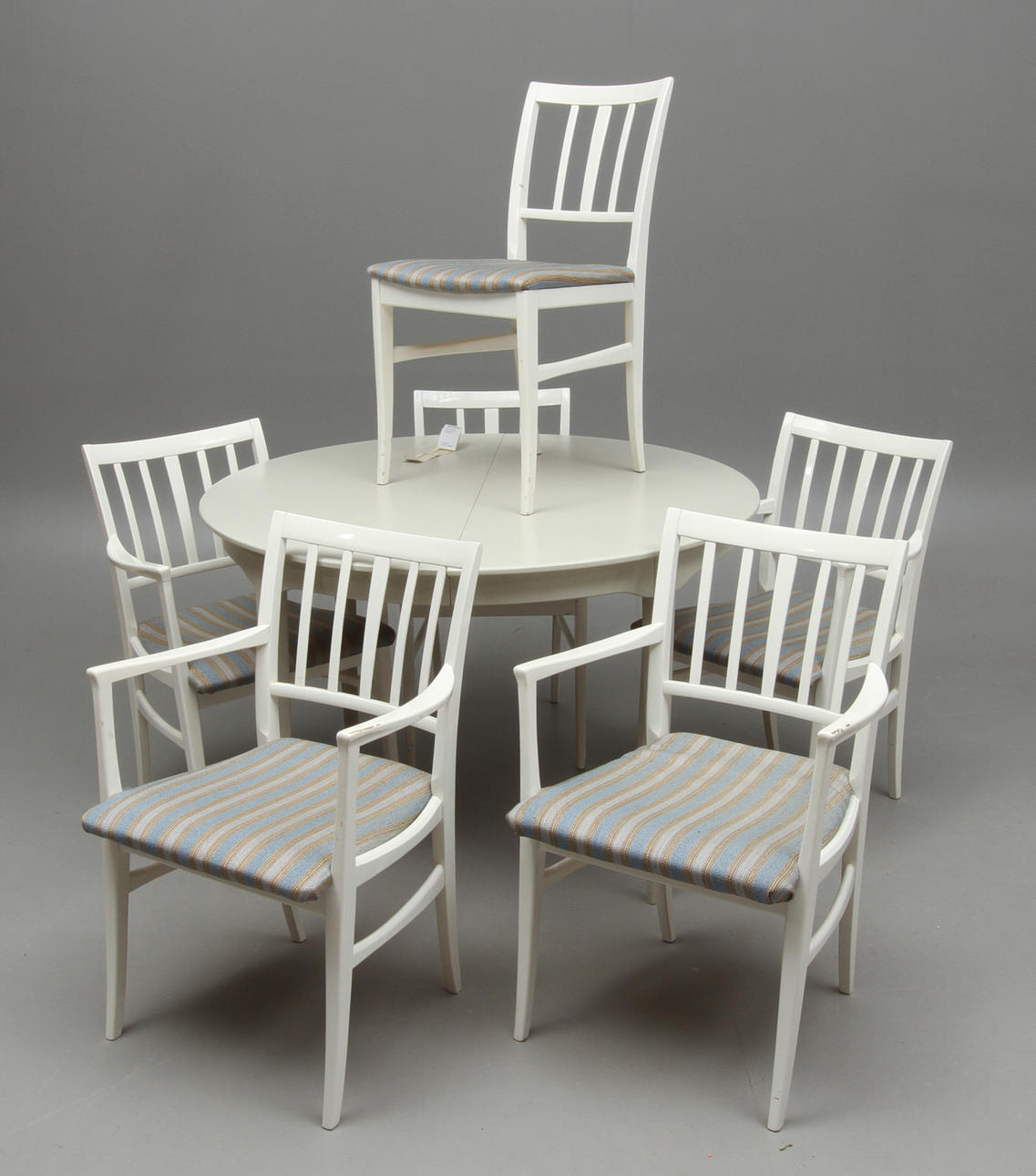 MATGRUPP, 7 delar, "Talavid", Carl Malmsten, Waggeryds möbelfabrik.