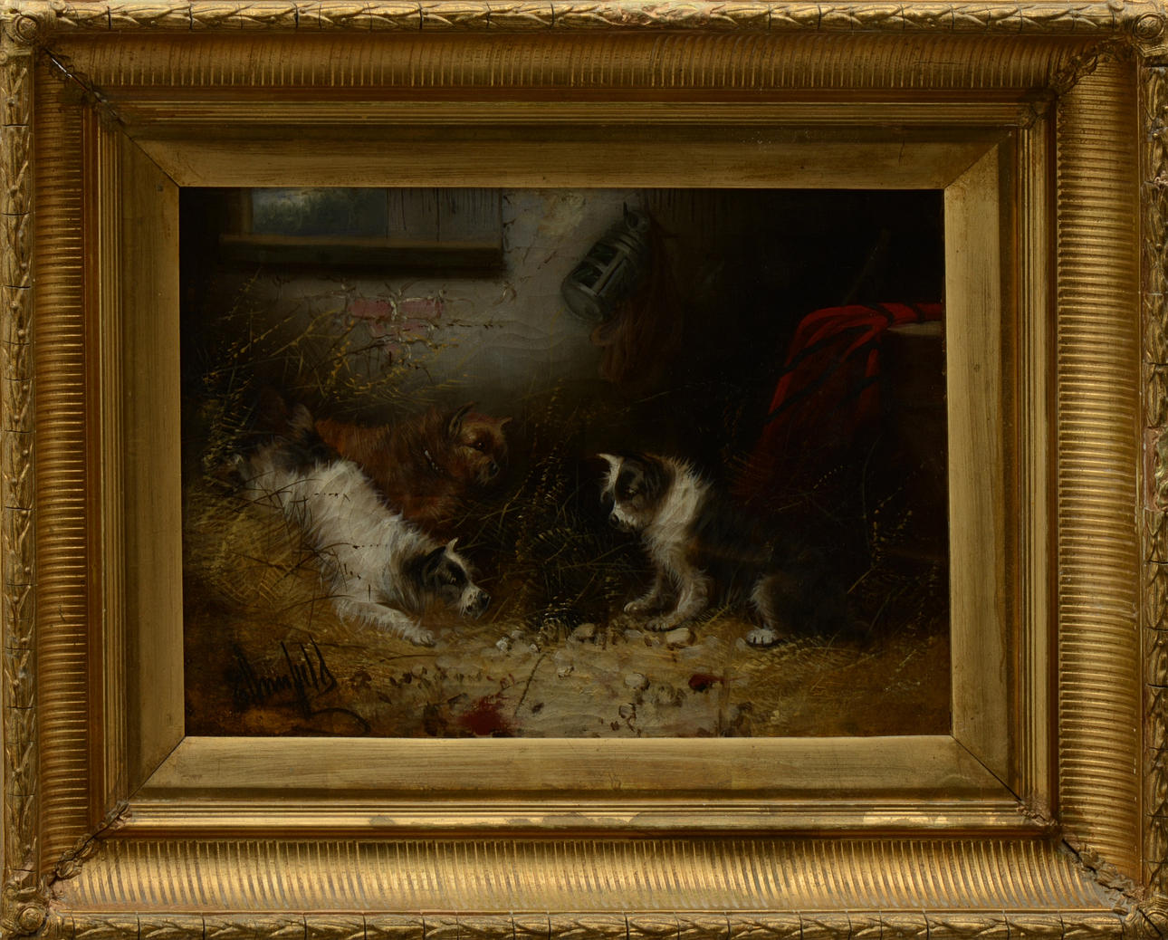 EDWARD ARMFIELD. HANS ART. Olja på duk, signerad.