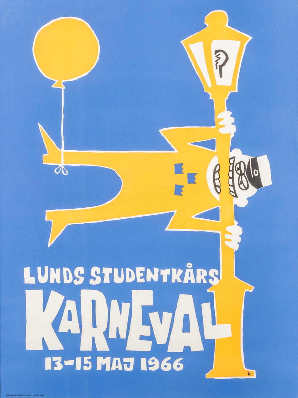 KARNEVALSPLAKAT, Lund 1966.