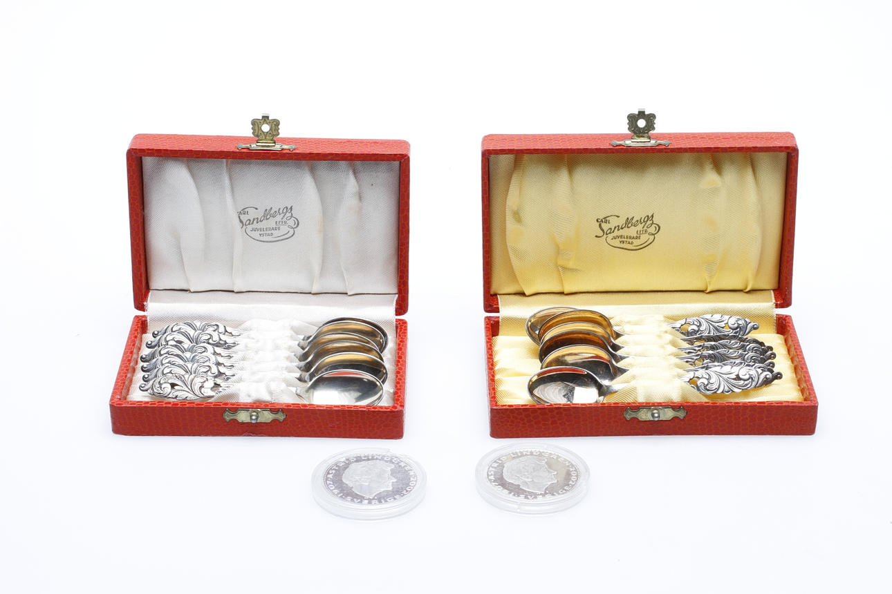 PARTI SILVER, 14 delar, ca 150 gram.