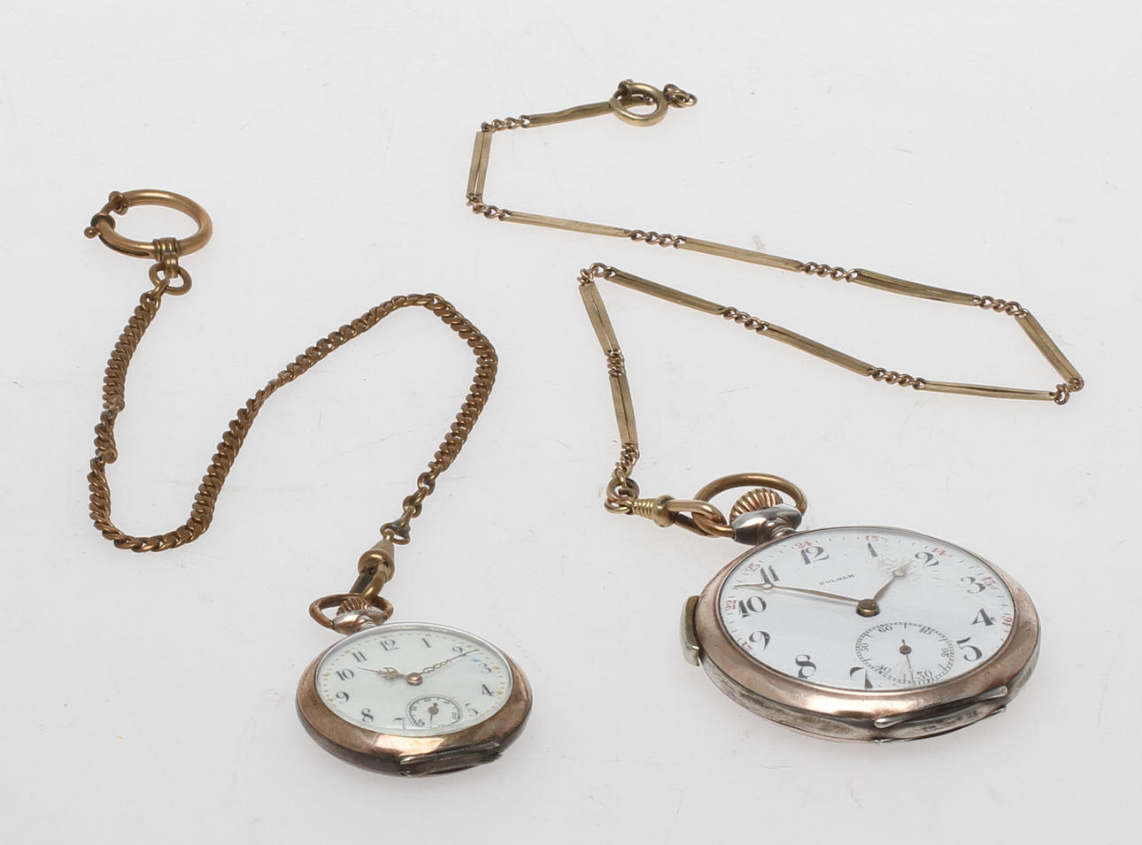 FICKUR, 2 st, silver, bla Polhem.