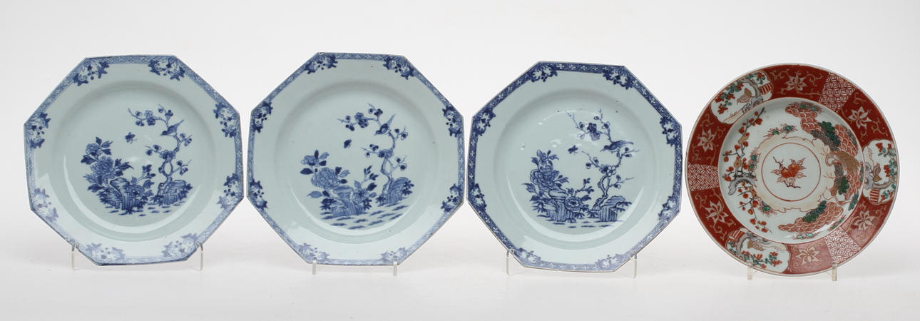 TALLRIKAR, 3+1 st, porslin, Kina.