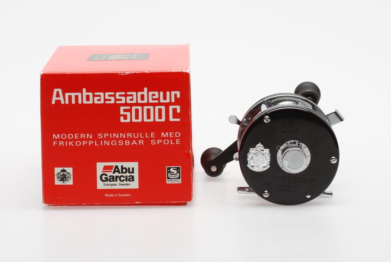 FISKERULLE, Abu Garcia, Ambassadeur 5000C, Jubileum nr. 825 av 1000 för AB Fiskarnas Redskapshandel 1990.