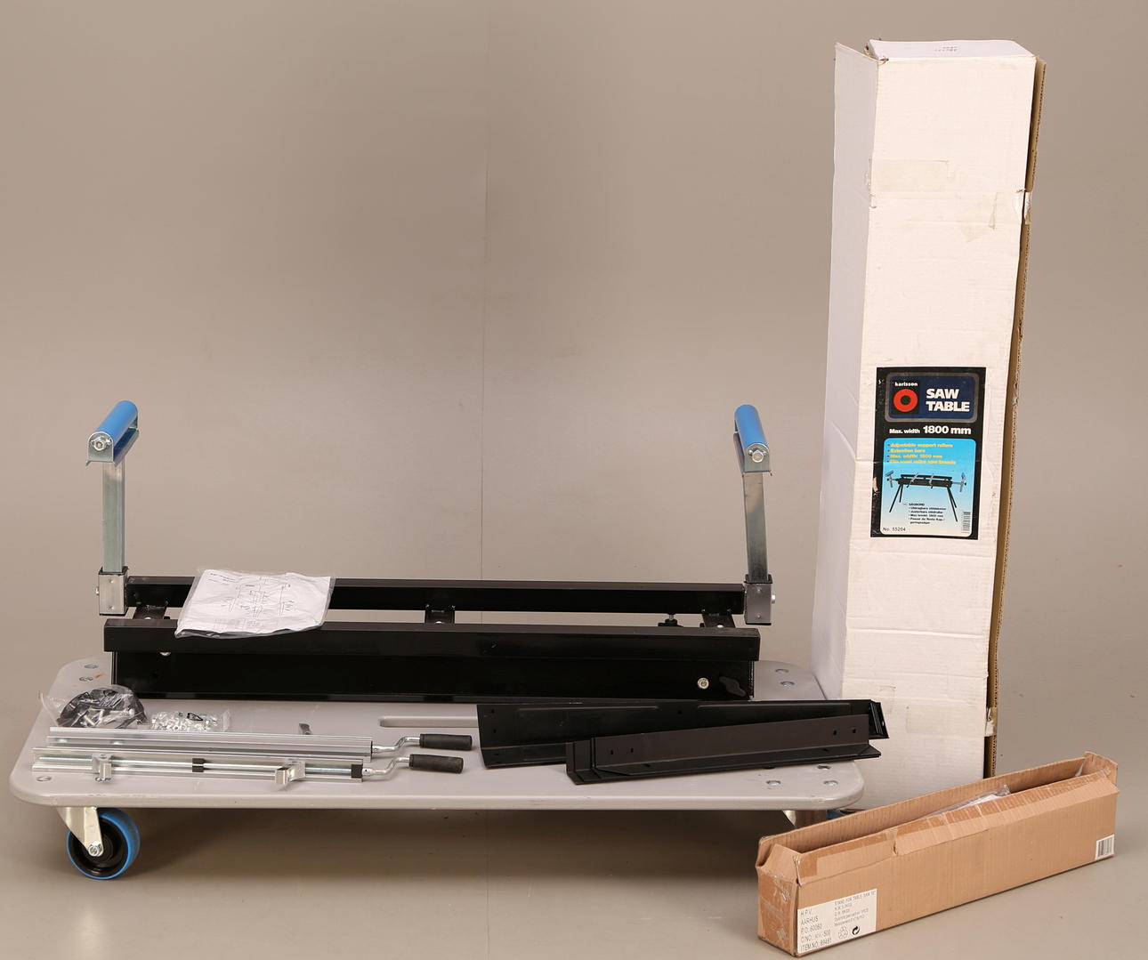 SAW TABLE, metal, max width 180 cm, Karlsson, 2000s.