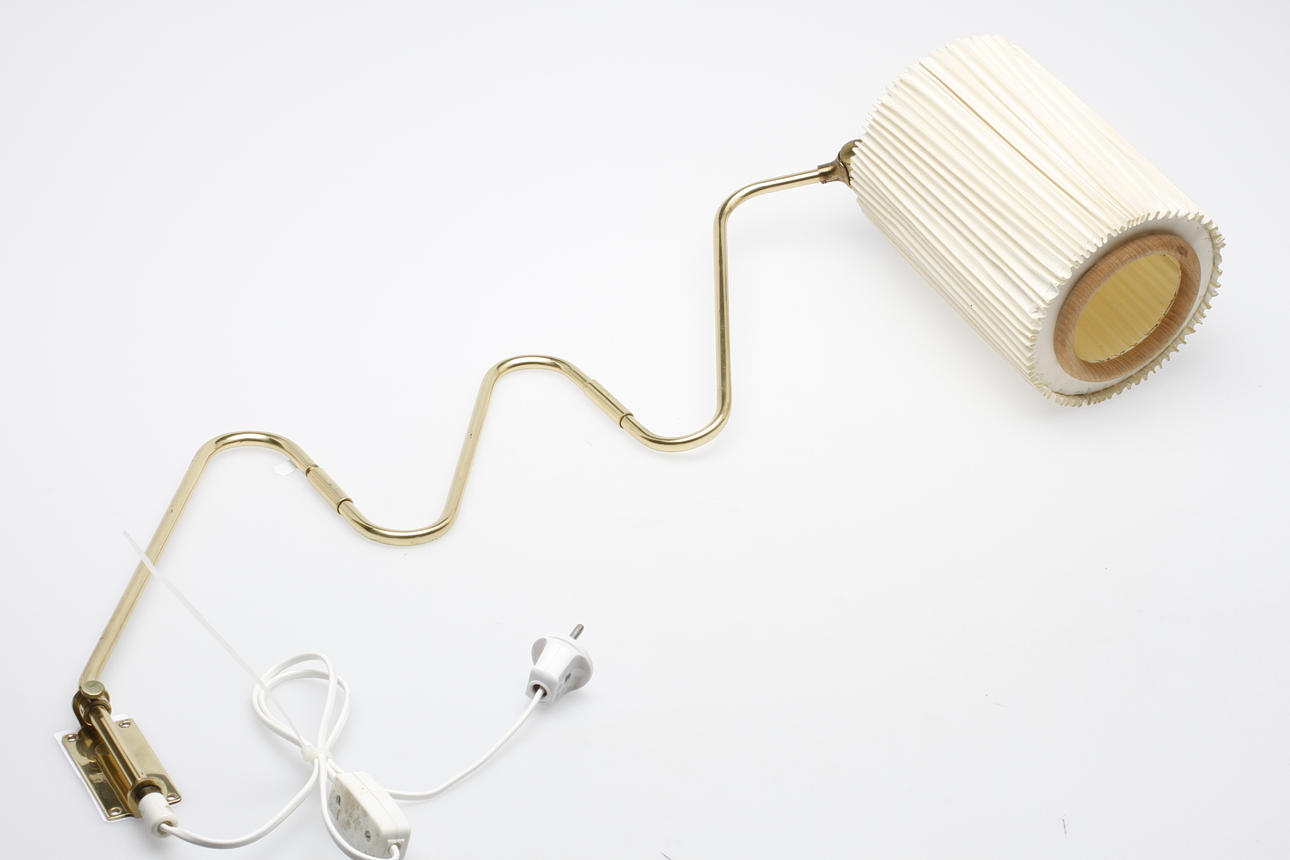 VÄGGLAMPA, Armaturhantverk AB Göteborg, 1900-talets andra hälft.