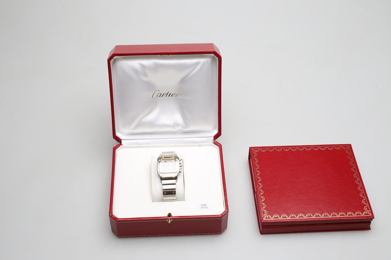 CARTIER SANTOS GALBEE, Herrenarmbanduhr.