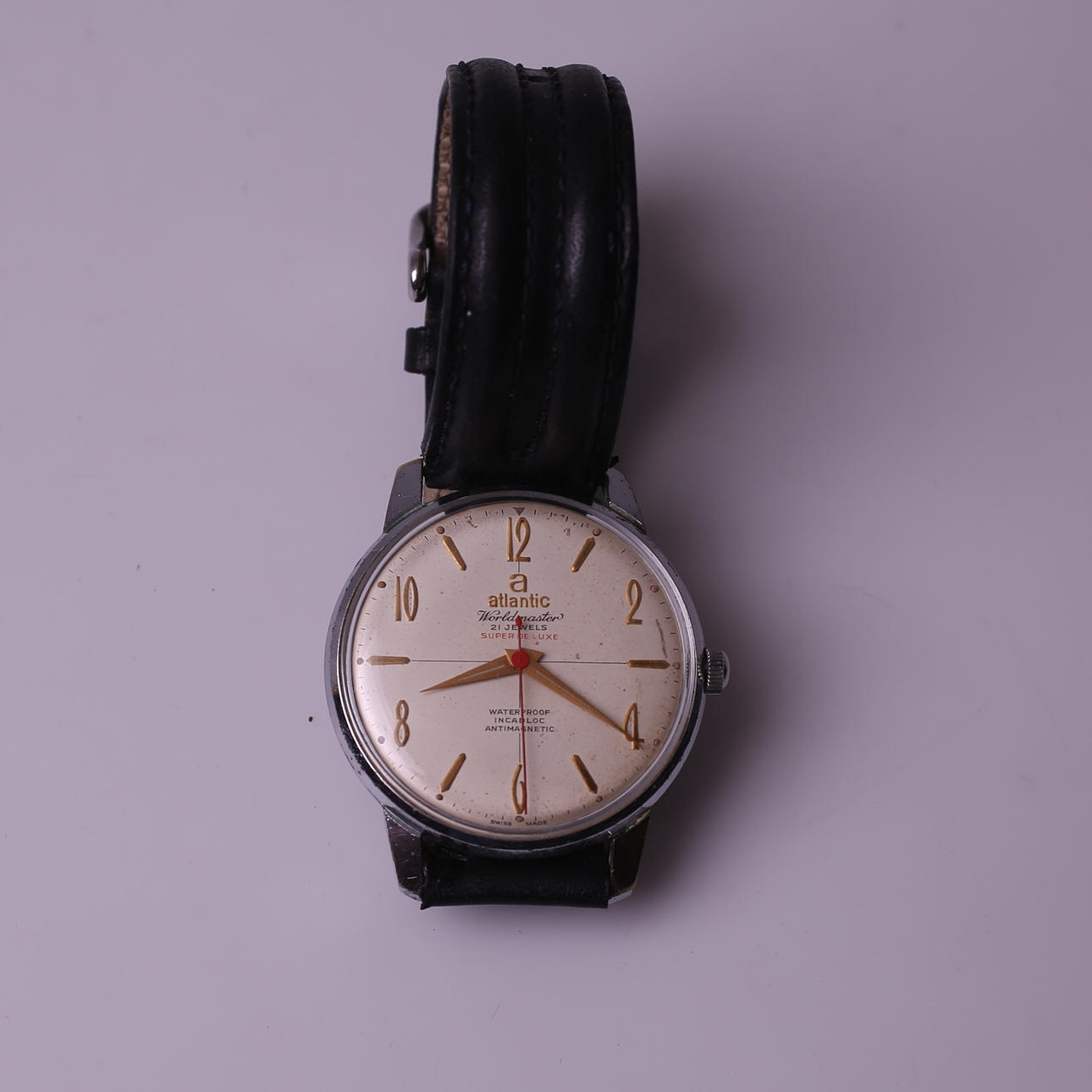 MEN'S WATCH, steel, Atlantic Worldmaster - Super de Luxe, Automatic.