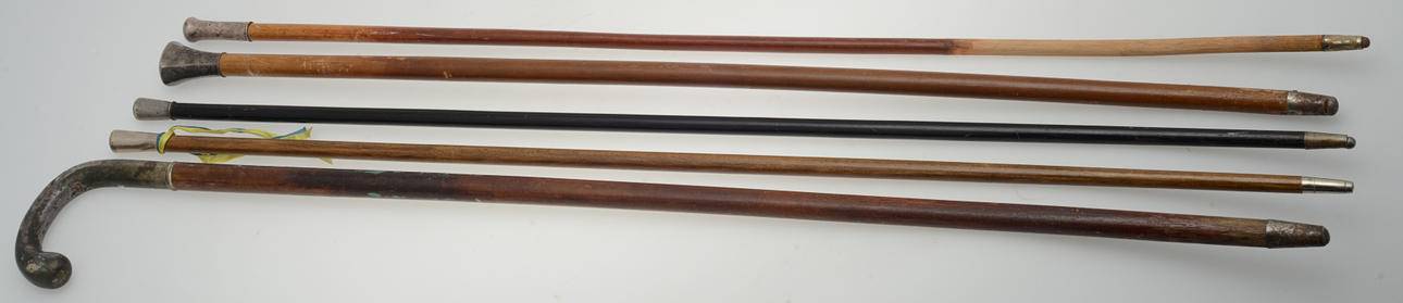 KÄPPAR, 5 st med silverkrycka.