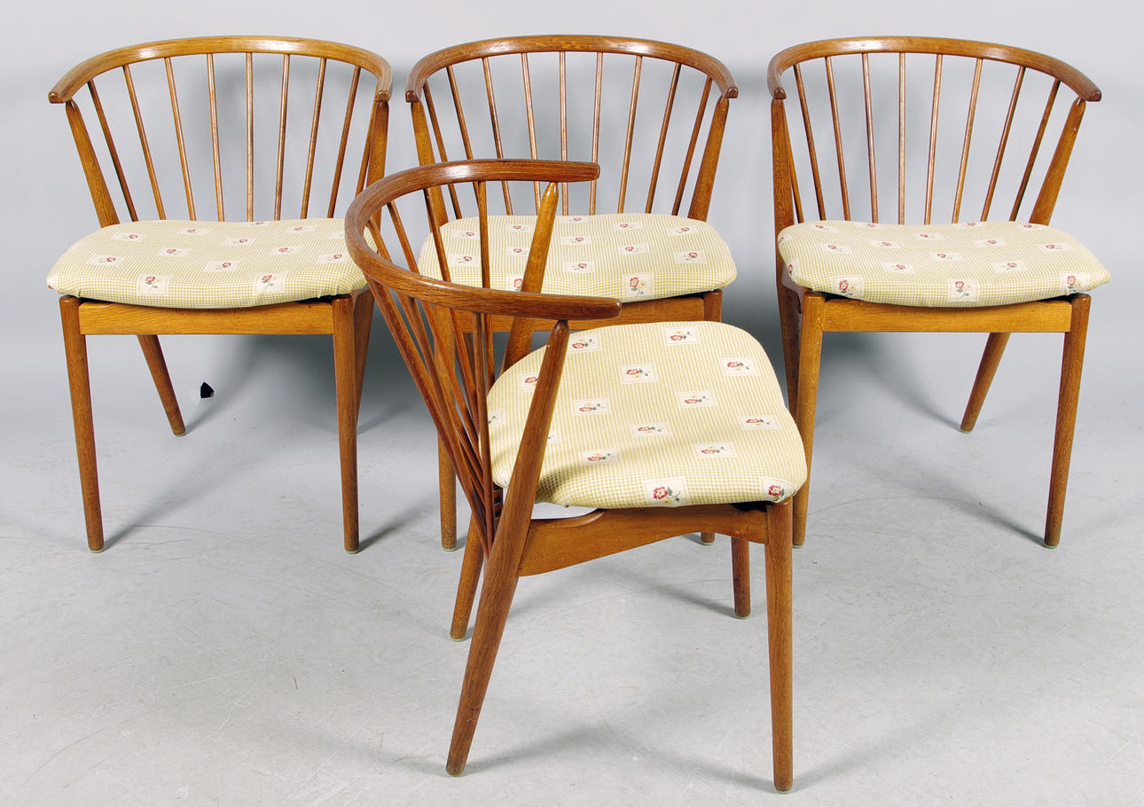 STOLAR, 4 stycken, Helge Sibast för Sibast Möble.