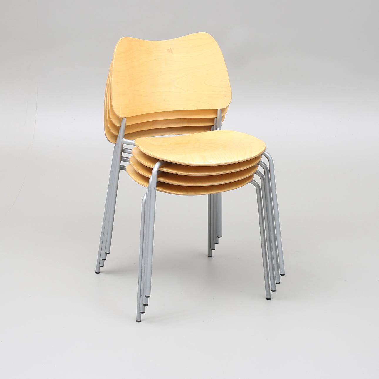 CHAIRS, 4 pcs., stackable, Lammhults Möbel AB, 2000s.