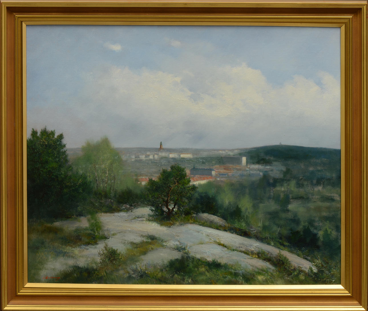 TAGE ERIKSSON. Olja på duk, signerad.