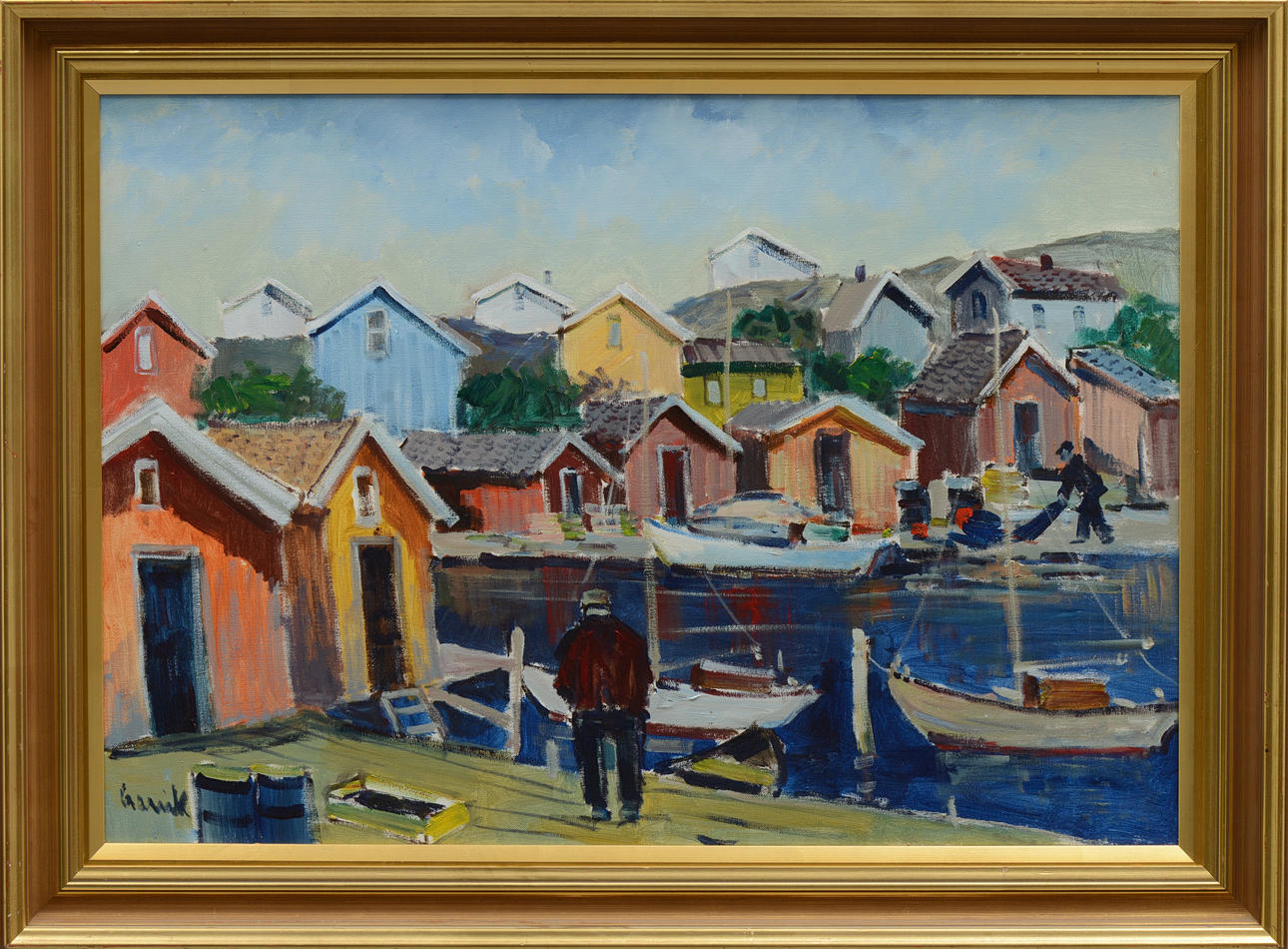 TAGE GAVIK. Olja på duk, signerad.