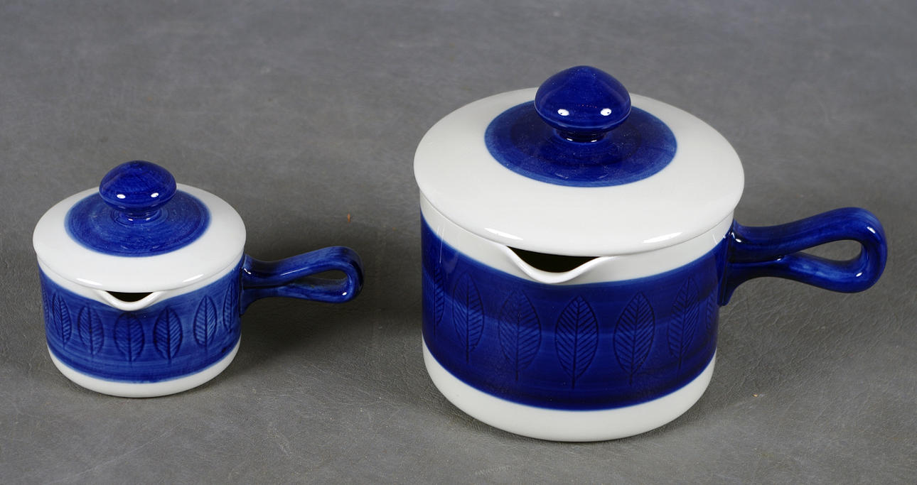 2 KAROTTER MED LOCK, "Koka", Rörstrand.