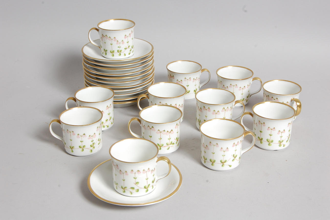 ESPRESSOSERVIS, 24 delar, handmålade.