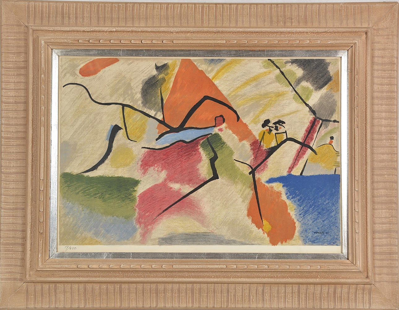 WASSILY KANDINSKY. SEGÚN. Litografía a color.