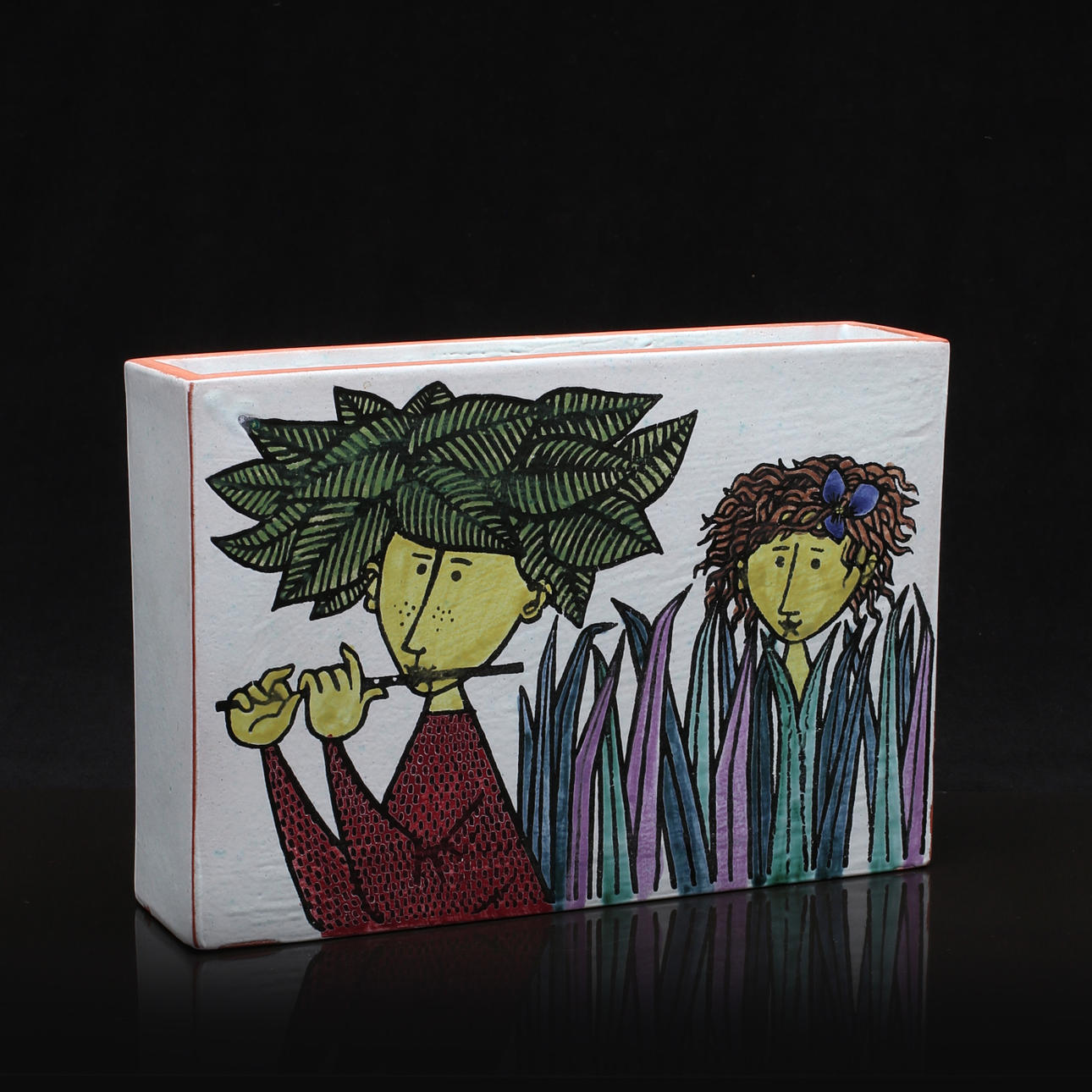 VAS, faience, "Carnival", Stig Lindberg, Gustavsberg.