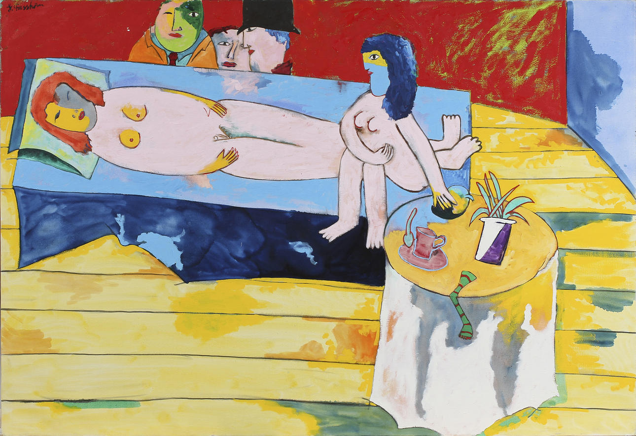 JOHNNY FORSSTRÖM. Olja på duk, signerad och daterad a tergo 1986.