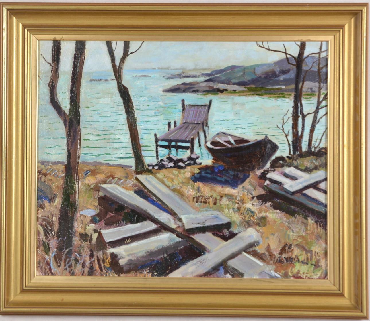 BERTIL WAHLBERG. Oil on canvas.