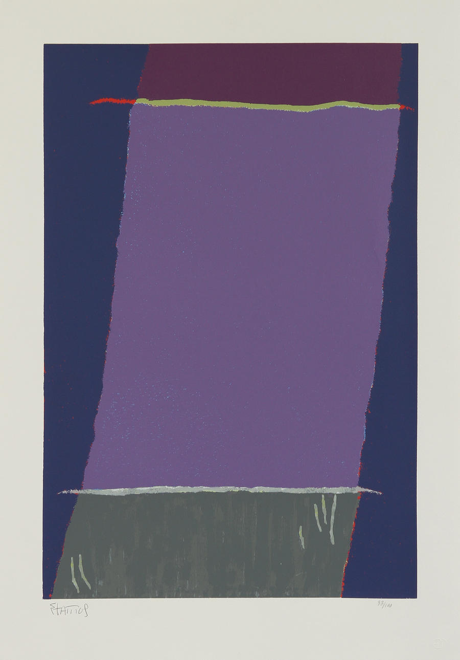 THEODOR STAMOS. Färgserigrafi. Signerad och nr 33/100.