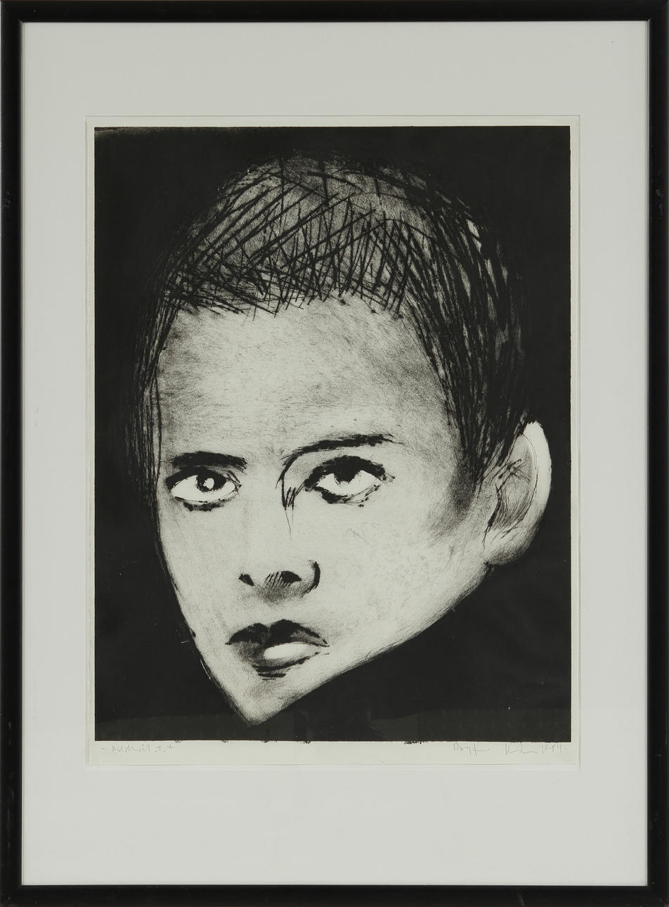 DAGFINN KNUDSEN. Torrnål. Signerad 1984.