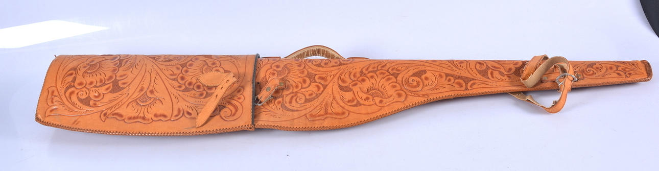 GEVÄRSFODRAL, läder, 1900-tal.