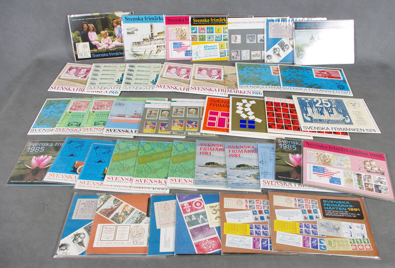 ÅRSSATSER, Svenska frimärken.