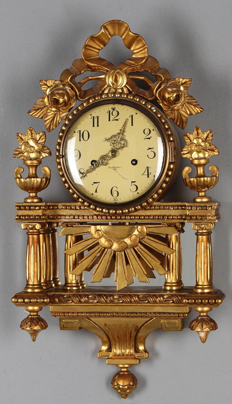 VÄGGPENDYL, gustaviansk stil, 1900-tal.