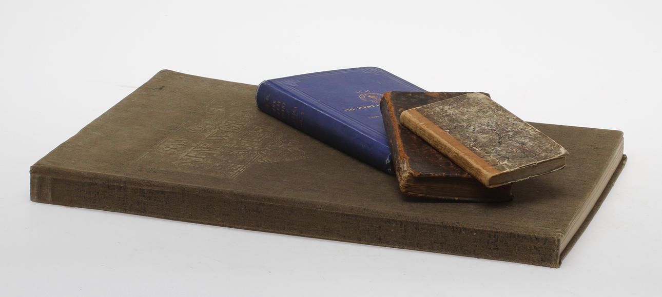 PARTI BÖCKER, 4 st, geografi, historia och biografier, engelska, bland annat Hammond's New World Atlas, USA, 1948, 1700-1900-tal.